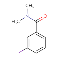 Chemical structure of 3-iodo-N,N-dimethylbenzamide - CSSB00000159588