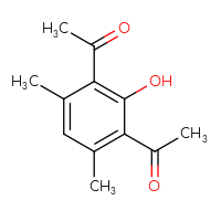 Chemical structure of 1-(3-acetyl-2-hydroxy-4,6-dimethylphenyl)ethan-1-one - CSSB00010116212