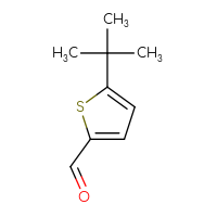 Chemical structure of 5-tert-butylthiophene-2-carbaldehyde - CSSB00000688567