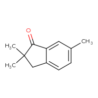 Chemical structure of 2,2,6-trimethyl-2,3-dihydro-1H-inden-1-one - CSSB00000103029