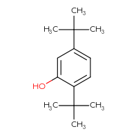 Chemical structure of 2,5-di-tert-butylphenol - CSSB00009995442