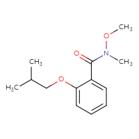 Chemical structure of N-methoxy-N-methyl-2-(2-methylpropoxy)benzamide - CSSB01996160310