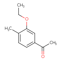 Chemical structure of 1-(3-ethoxy-4-methylphenyl)ethan-1-one - CSSB00009857342