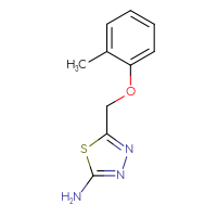 Chemical structure of 5-[(2-methylphenoxy)methyl]-1,3,4-thiadiazol-2-amine - CSSB00012339962