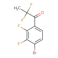 Chemical structure of 1-(4-bromo-2,3-difluorophenyl)-2,2-difluoropropan-1-one - CSSB00020107054