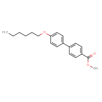 Chemical structure of methyl 4'-(hexyloxy)-[1,1'-biphenyl]-4-carboxylate - CSSB06581006426