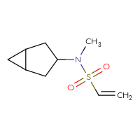 Chemical structure of N-{bicyclo[3.1.0]hexan-3-yl}-N-methylethene-1-sulfonamide - CSMB02495739164
