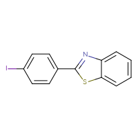 Chemical structure of 2-(4-iodophenyl)-1,3-benzothiazole - CSSB00000014781