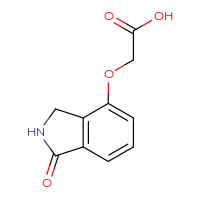Chemical structure of 2-[(1-oxo-2,3-dihydro-1H-isoindol-4-yl)oxy]acetic acid - CSSB00010171204