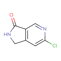 Chemical structure of 6-chloro-1H,2H,3H-pyrrolo[3,4-c]pyridin-3-one - CSSB00010726371