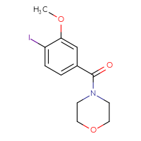 Chemical structure of 4-(4-iodo-3-methoxybenzoyl)morpholine - CSSB00953671023