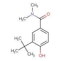 Chemical structure of 3-tert-butyl-4-hydroxy-N,N-dimethylbenzamide - CSSB00010083821