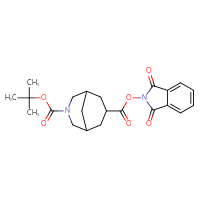 Chemical structure of 3-tert-butyl 7-(1,3-dioxo-2,3-dihydro-1H-isoindol-2-yl) 3-azabicyclo[3.3.1]nonane-3,7-dicarboxylate - CSSB02517075495
