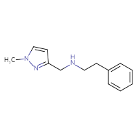 Chemical structure of [(1-methyl-1H-pyrazol-3-yl)methyl](2-phenylethyl)amine - CSSB00005709236
