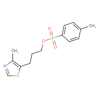 Chemical structure of 3-(4-methyl-1,3-thiazol-5-yl)propyl 4-methylbenzene-1-sulfonate - CSSB21246267336