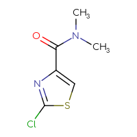 Chemical structure of 2-chloro-N,N-dimethyl-1,3-thiazole-4-carboxamide - CSSB00015587180