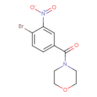 Chemical structure of 4-(4-bromo-3-nitrobenzoyl)morpholine - CSSB00000580709