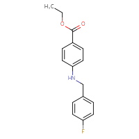 Chemical structure of ethyl 4-{[(4-fluorophenyl)methyl]amino}benzoate - CSSB00043118382