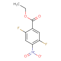 Chemical structure of ethyl 2,5-difluoro-4-nitrobenzoate - CSSB00012354137