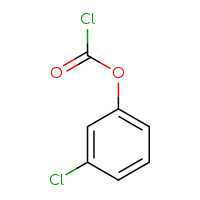 Chemical structure of 3-chlorophenyl carbonochloridate - CSSB00012954861