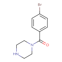 Chemical structure of 1-(4-bromobenzoyl)piperazine - CSSB00000246630