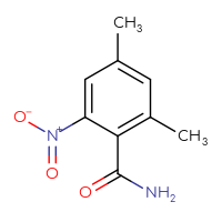 Chemical structure of 2,4-dimethyl-6-nitrobenzamide - CSSB00015823500