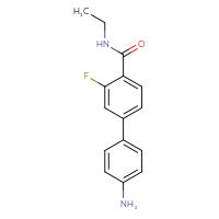 Chemical structure of 4'-amino-N-ethyl-3-fluoro-[1,1'-biphenyl]-4-carboxamide - CSSB00102609343