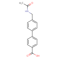 Chemical structure of 4'-(acetamidomethyl)-[1,1'-biphenyl]-4-carboxylic acid - CSSB00082683114