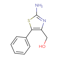 Chemical structure of (2-amino-5-phenyl-1,3-thiazol-4-yl)methanol - CSSB00102955633