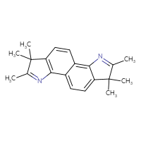 Chemical structure of 4,5,5,12,13,13-hexamethyl-3,11-diazatetracyclo[7.7.0.0²,⁶.0¹⁰,¹⁴]hexadeca-1,3,6,8,10(14),11,15-heptaene - CSSB20561580042