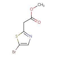 Chemical structure of methyl 2-(5-bromo-1,3-thiazol-2-yl)acetate - CSSB00000702216