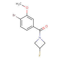 Chemical structure of 1-(4-bromo-3-methoxybenzoyl)-3-fluoroazetidine - CSSB00073545565