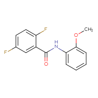 Chemical structure of 2,5-difluoro-N-(2-methoxyphenyl)benzamide - CSSB00020653422