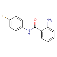 Chemical structure of 2-amino-N-(4-fluorophenyl)benzamide - CSSB00000389136