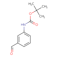 Chemical structure of tert-butyl N-(3-formylphenyl)carbamate - CSSB00011361678