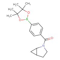 Chemical structure of 2-[4-(4,4,5,5-tetramethyl-1,3,2-dioxaborolan-2-yl)benzoyl]-2-azabicyclo[3.1.0]hexane - CSSB02522232919