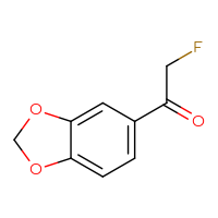 Chemical structure of 1-(2H-1,3-benzodioxol-5-yl)-2-fluoroethan-1-one - CSSB00015994788