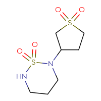 Chemical structure of 2-(1,1-dioxo-1λ⁶-thiolan-3-yl)-1λ⁶,2,6-thiadiazinane-1,1-dione - CSMB00052687921