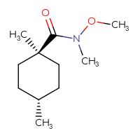 Chemical structure of (1r,4r)-N-methoxy-N,1,4-trimethylcyclohexane-1-carboxamide - CSSB14965517328