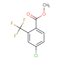 Chemical structure of methyl 4-chloro-2-(trifluoromethyl)benzoate - CSSB00010164349