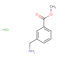 Chemical structure of methyl 3-(aminomethyl)benzoate hydrochloride - CSSB00000742309