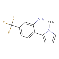 Chemical structure of 2-(1-methyl-1H-pyrrol-2-yl)-5-(trifluoromethyl)aniline - CSSB06591974643
