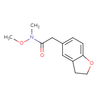 Chemical structure of 2-(2,3-dihydro-1-benzofuran-5-yl)-N-methoxy-N-methylacetamide - CSSB00103346291