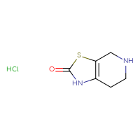 Chemical structure of 1H,2H,4H,5H,6H,7H-[1,3]thiazolo[5,4-c]pyridin-2-one hydrochloride - CSSB02235353290