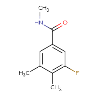 Chemical structure of 3-fluoro-N,4,5-trimethylbenzamide - CSSB02283620252