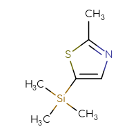 Chemical structure of 2-methyl-5-(trimethylsilyl)-1,3-thiazole - CSSB00017167268