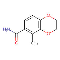 Chemical structure of 5-methyl-2,3-dihydro-1,4-benzodioxine-6-carboxamide - CSSB07183236852