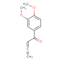 Chemical structure of 1-(3,4-dimethoxyphenyl)buta-2,3-dien-1-one - CSSB14813040023