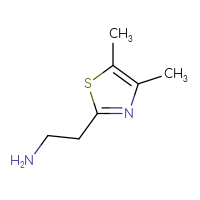 Chemical structure of 2-(4,5-dimethyl-1,3-thiazol-2-yl)ethan-1-amine - CSSB00000759773