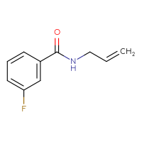 Chemical structure of 3-fluoro-N-(prop-2-en-1-yl)benzamide - CSSB00000160364